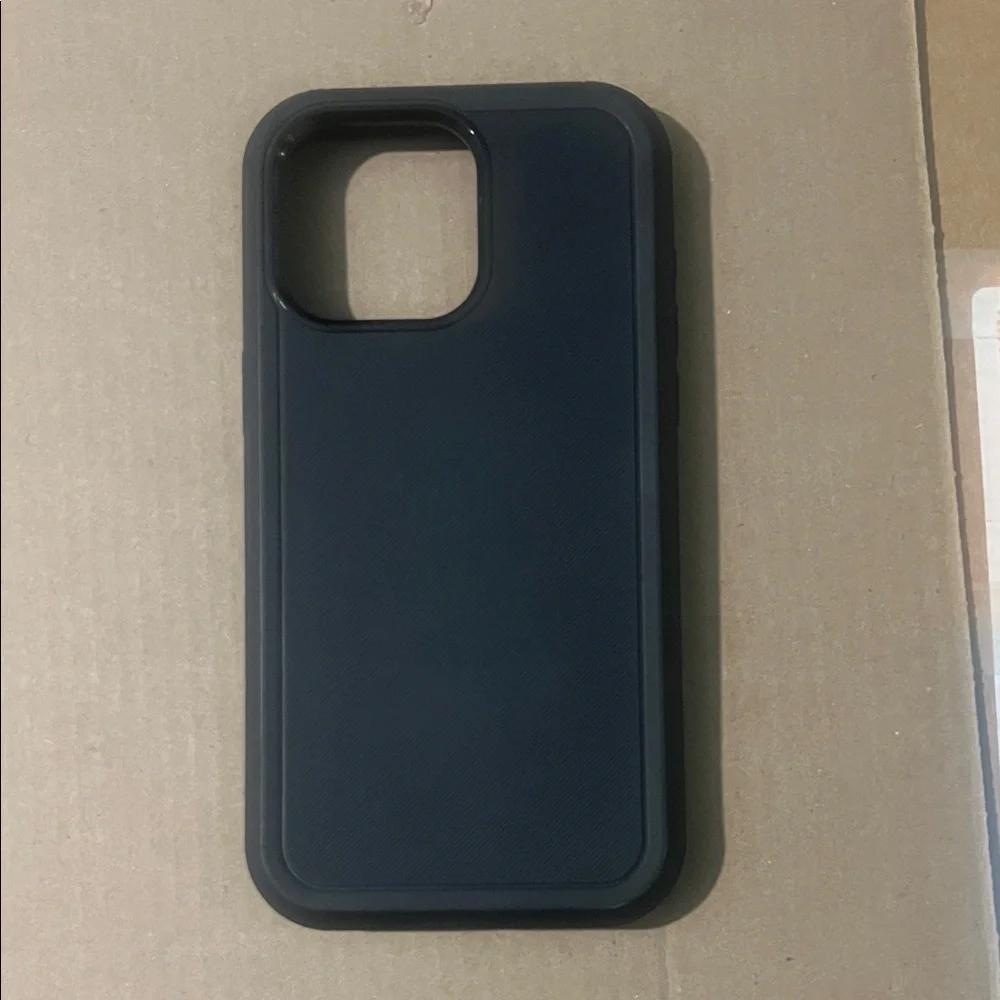 Apple iPhone 15 Pro Max Black Protective Phone Case with Clip